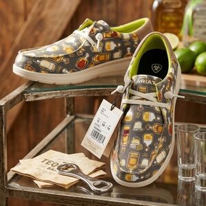 Ariat Men's Hilo Tequila Time Tan Casual Shoes - NWT Size 15 10046904